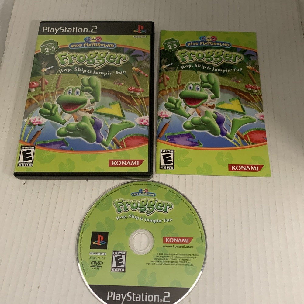 Konami Frogger Hop Skip Jumpin Fun PS2 PlayStation 2 2007 CIB SLUS-21557